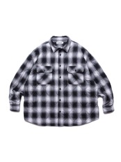 Ombre Check Quilting CPO Jacket -Black_Off_White-