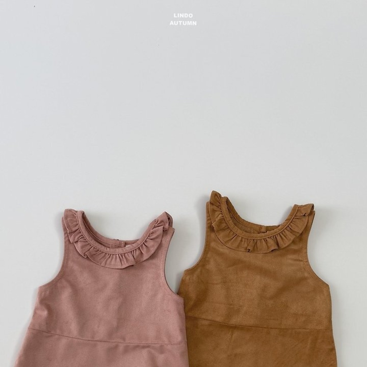 韓国子供服 / LINDO / スエード ワンピース *XS~XL*