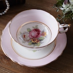 英国パラゴン 淡いピンクに咲く薔薇 静かな華やぎの一客 カップ&ソーサーA thumbnail 2
