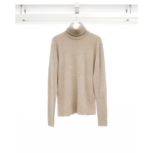 [KLASICA] (クラシカ) 26F-TTL-CK100 "SMOKE 2" Light Weight Turtle Neck (Greige)