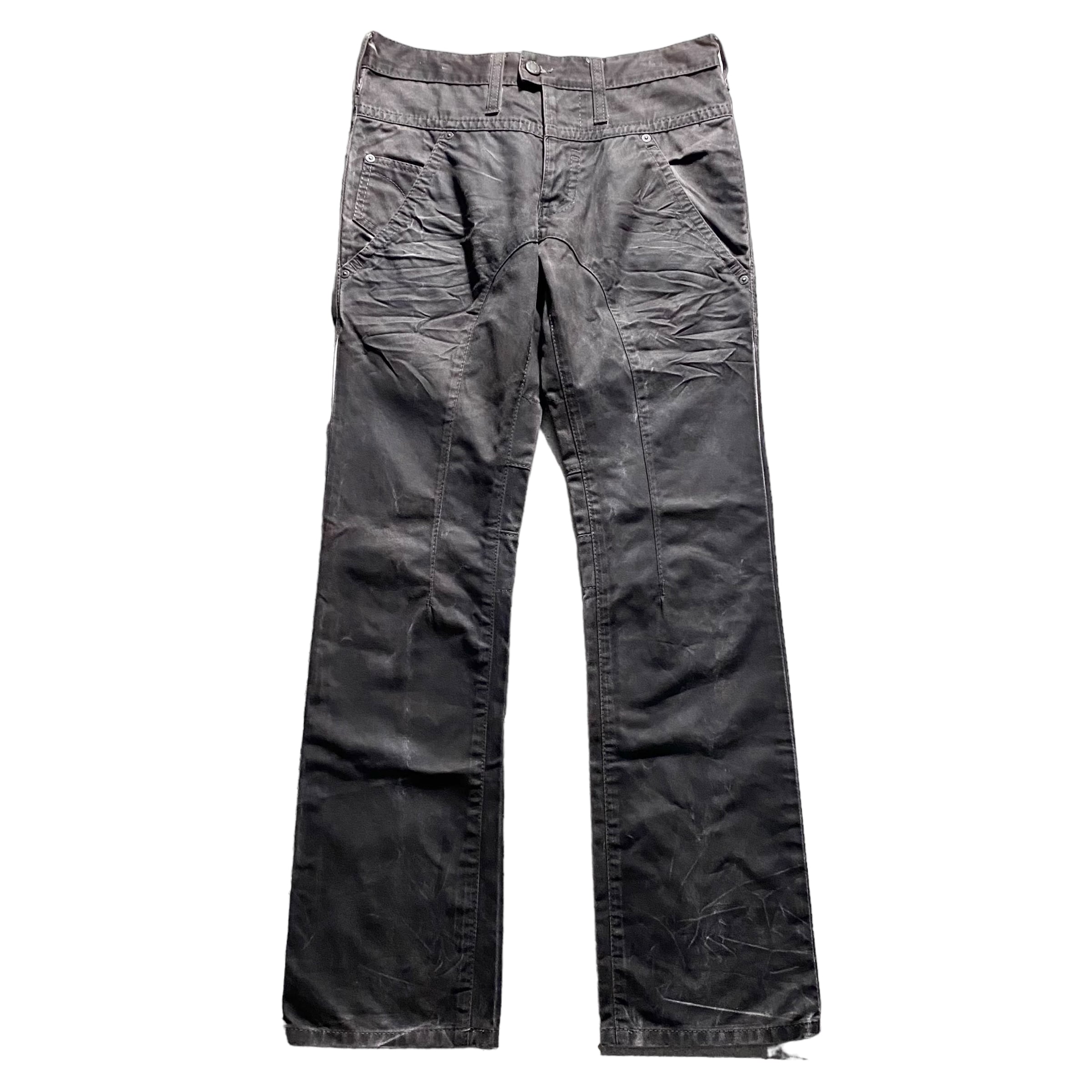Neil BARRETT コーティングデニムarchiv NEIL BARRETT overdye denim pants | NOIR ONLINE