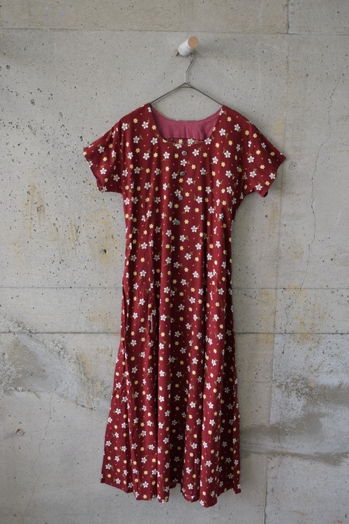 Red floral dress