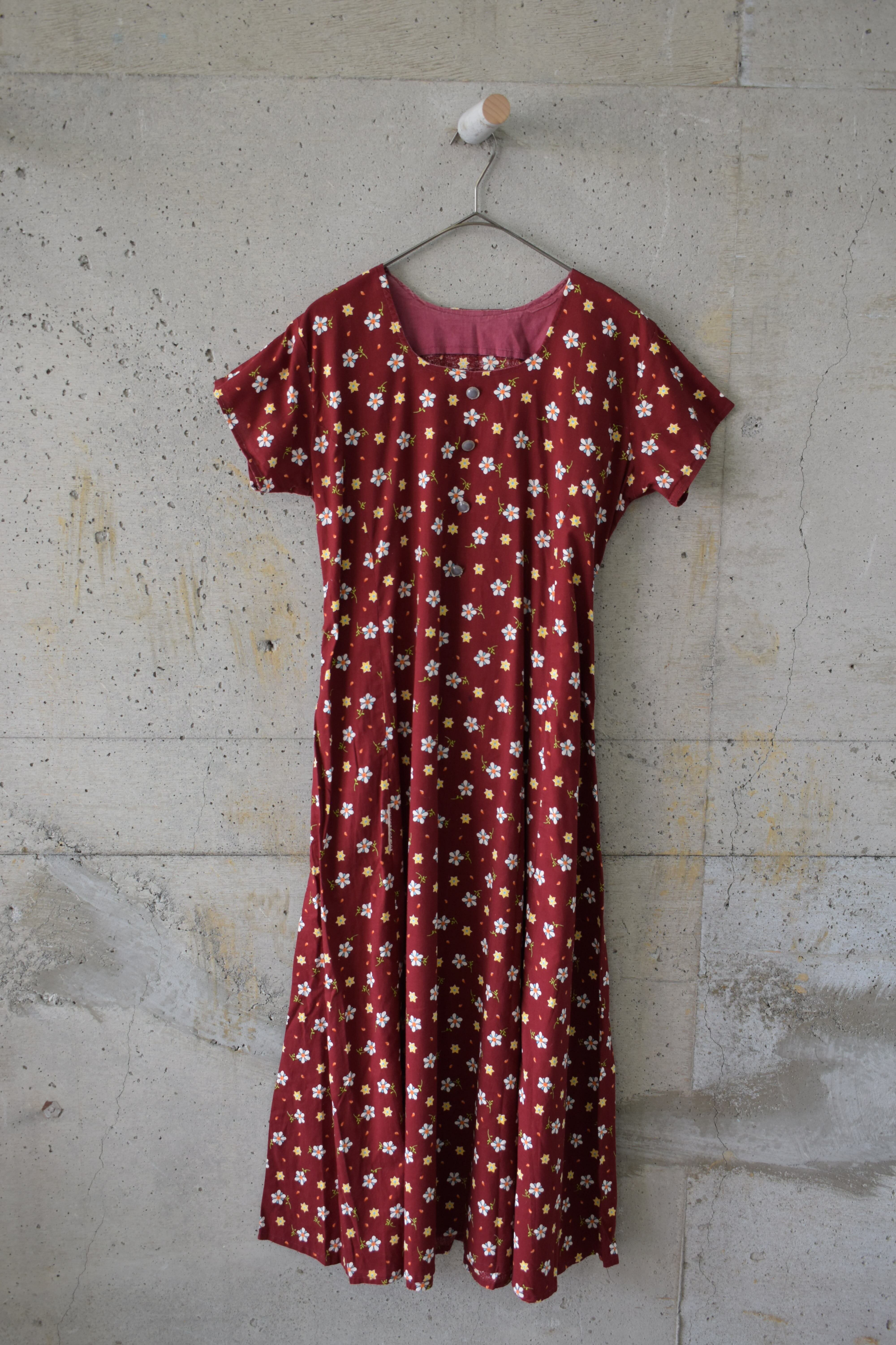 Red floral dress