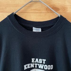 【GILDAN】高校 サッカー部 ロゴ プリント Tシャツ EAST KENTWOOD SOCCER XL ビッグサイズ US古着