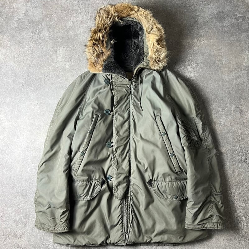 雰囲気系 70s 71年製 USAF 米軍実物 リアル コヨーテファー N-3B