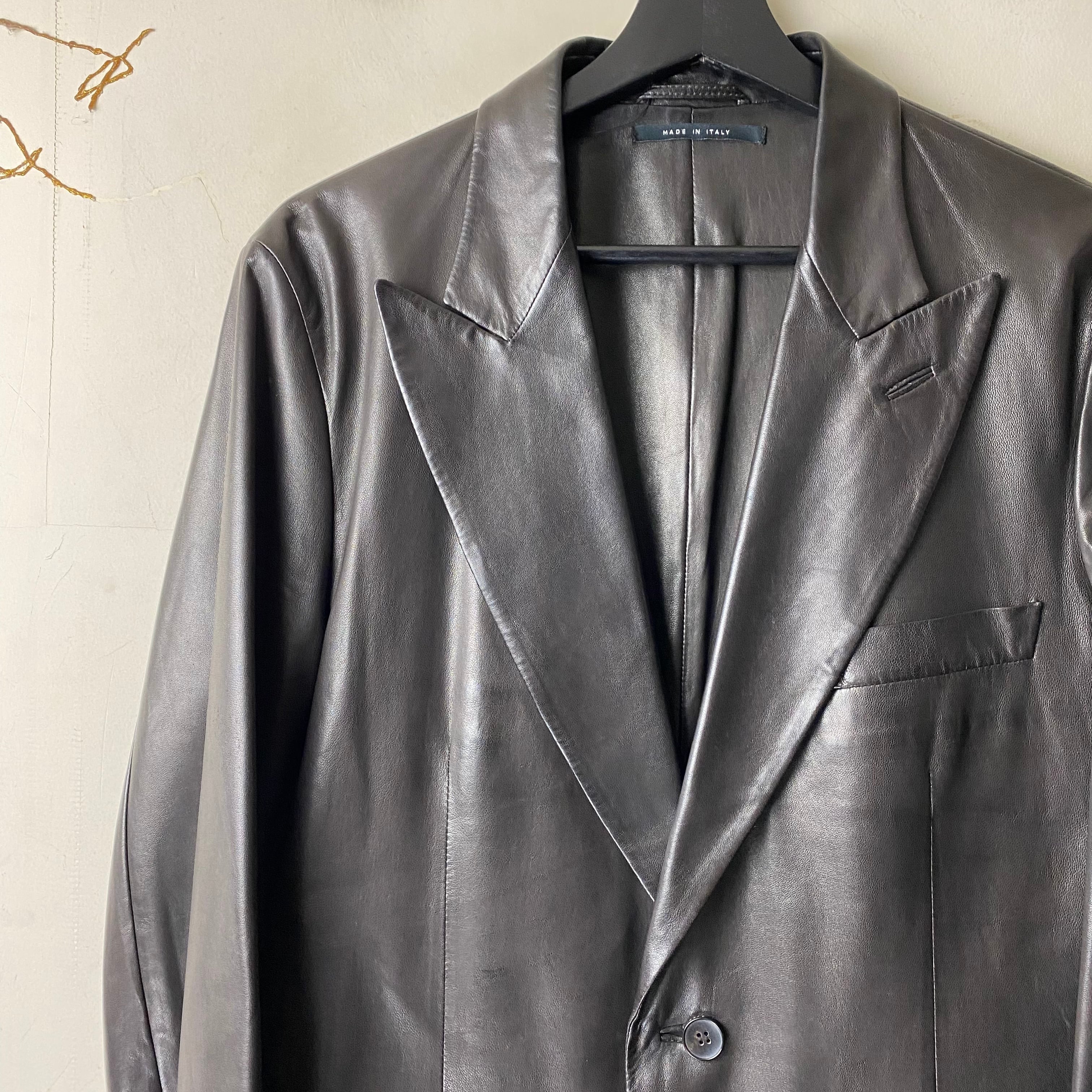 GUCCI by Tom Ford leather tailored jacket | NOIR ONLINE