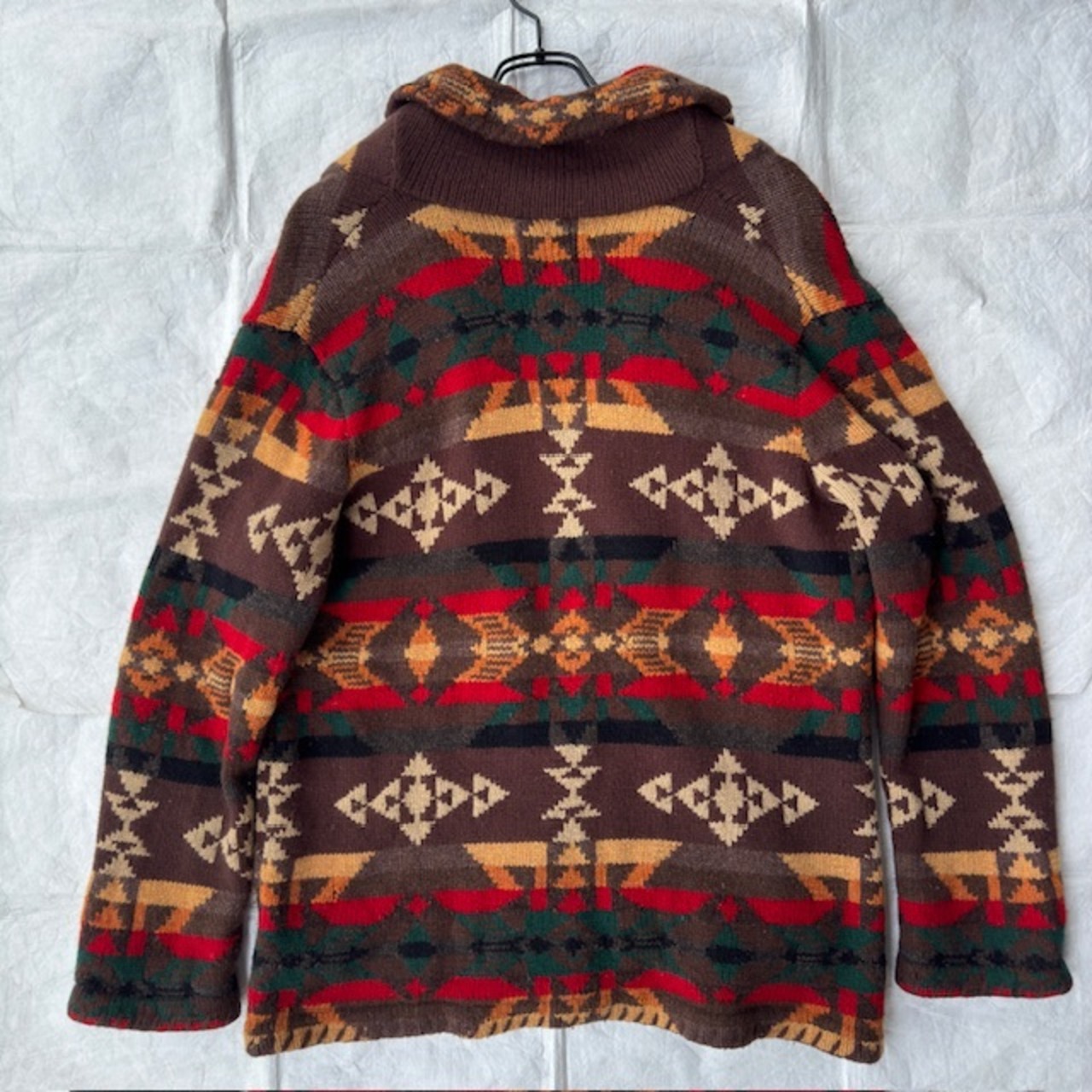 Ralph Lauren ナバホ柄 カーディガン 90s 画像3