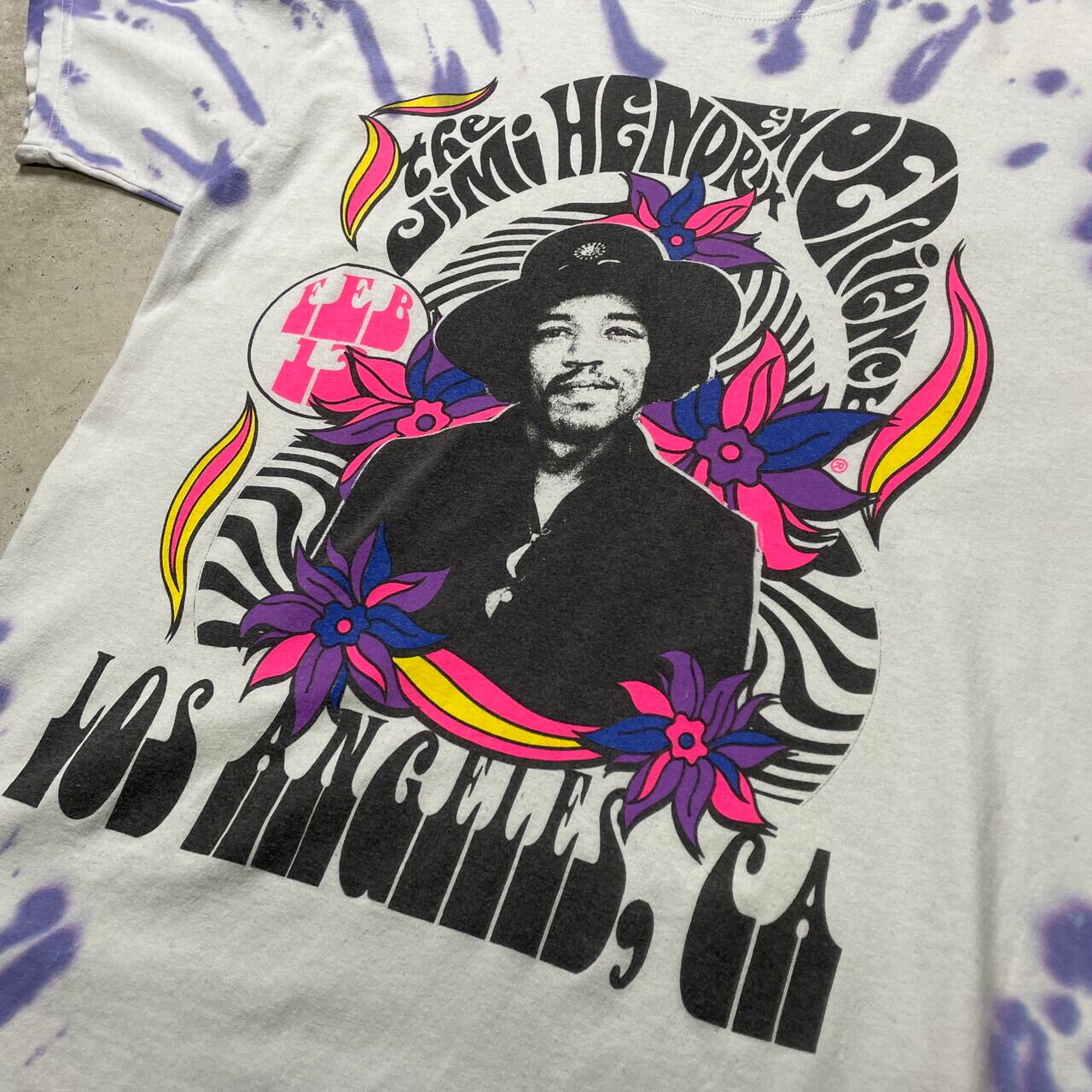 Jimi Hendrix 97 タイダイ 両面T ジミヘン　XL相当 Jimi Hendrix ジミ・ヘンドリックス アーティストTシャツ バンドT