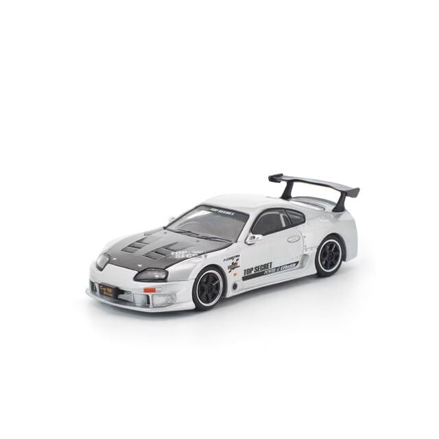 POP RACE 1/64 TOP SECRET GT300 SUPRA SILVER