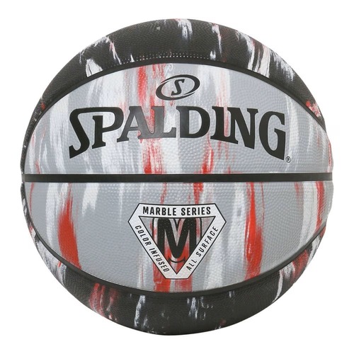 SPALDING  マーブル レッド×ブラック ラバー 5号球 84-930J