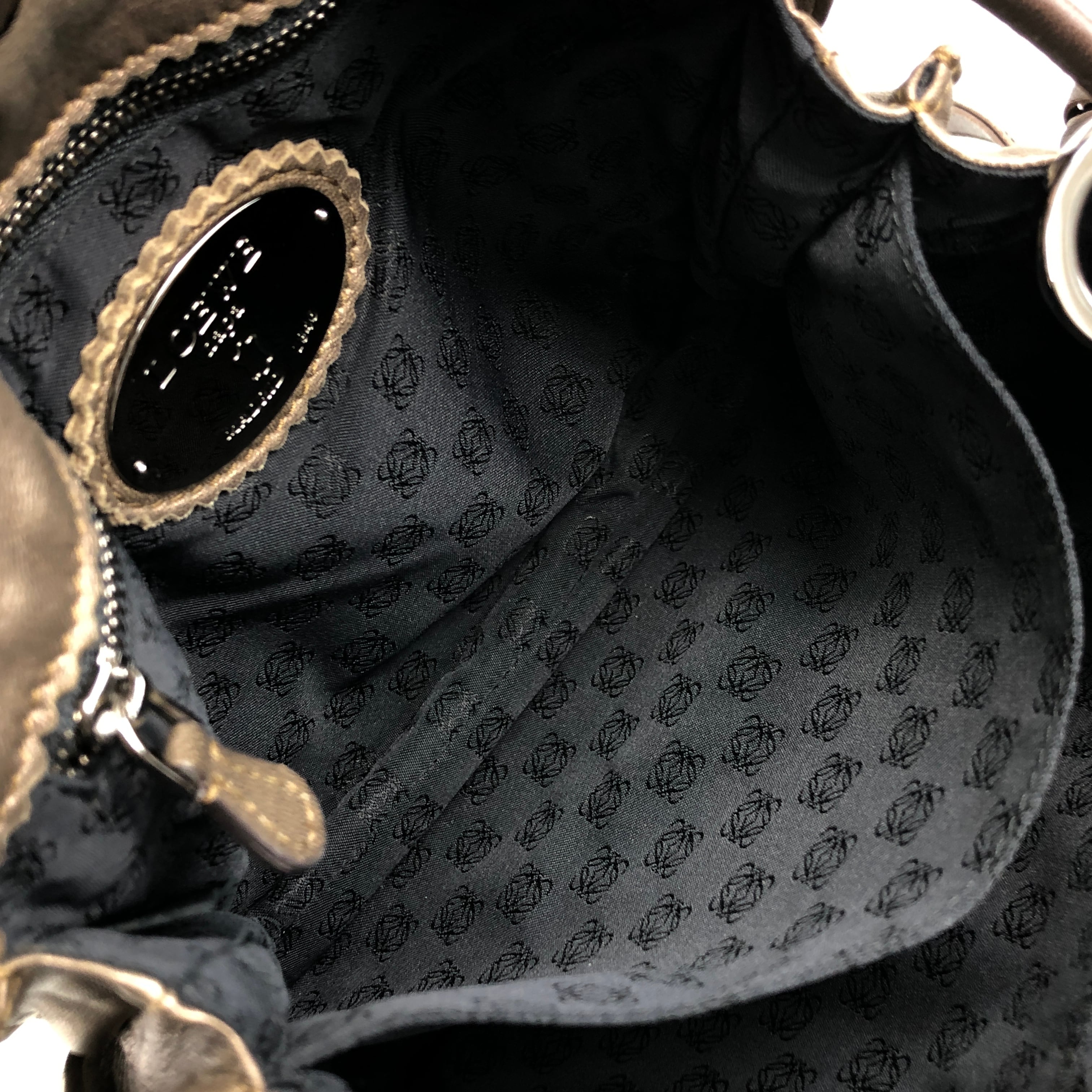 LOEWE ロエベ フラメンコ ショルダーバッグ ブロンズ アナグラム