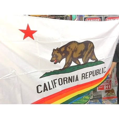 カリフォルニア フラッグ レインボー CALIFORNIA REPUBLIC フラッグ 州