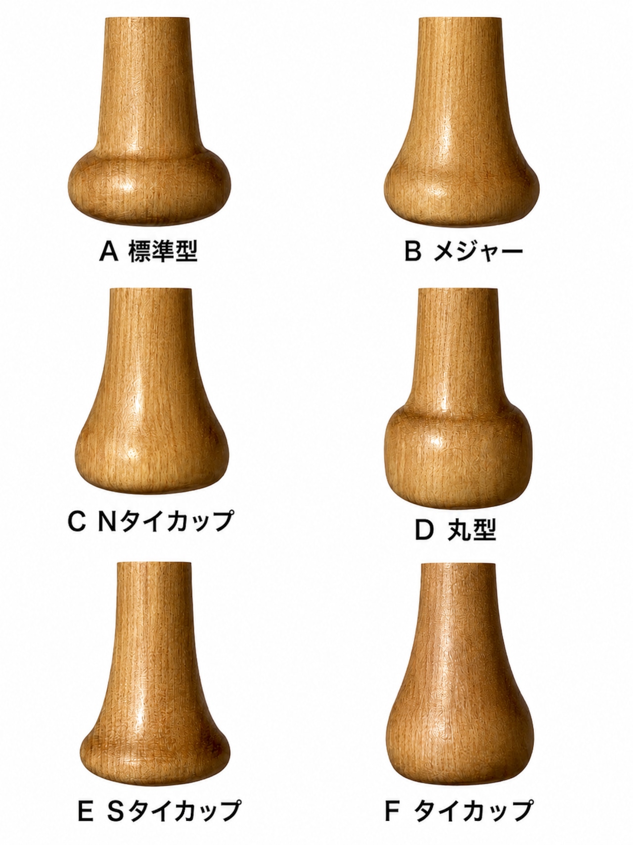 MRバット グラスファイバー加工済み 硬式木製バット BFJマーク 84cm/850g ミドルトップバランス ヘッドくり抜きあり クリア×ブラック グリップ形状A・画像5