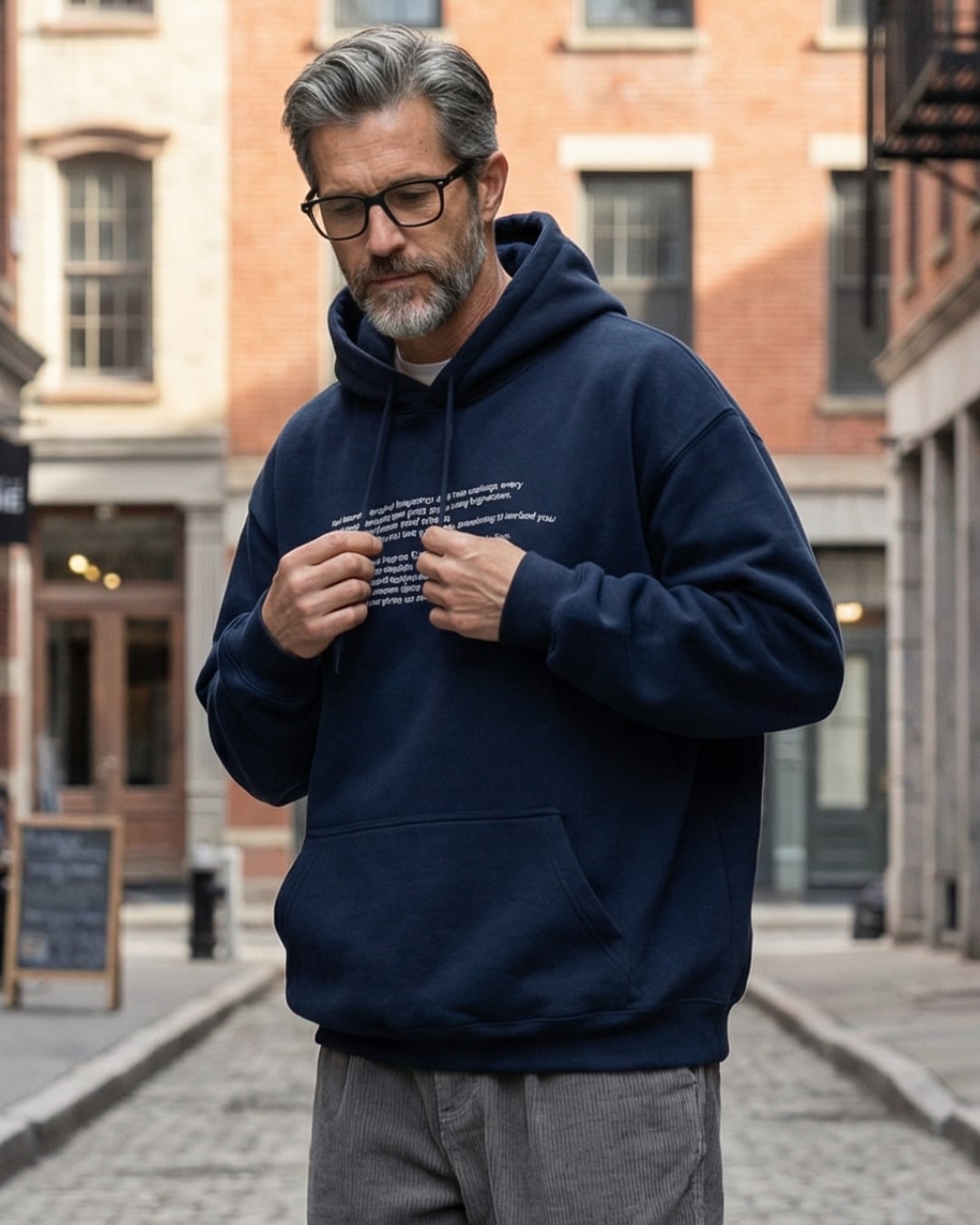 シティバランス テキストデザイン パーカー 2色 A0282