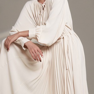 プリーツフレンチワンピース　21487