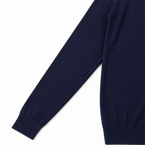 ★定価126,500円・新品未使用★ジョンスメドレー PAXEN パクセン 至高のシルク×カシミヤ 長袖ニット ロイヤルネイビー Sサイズ