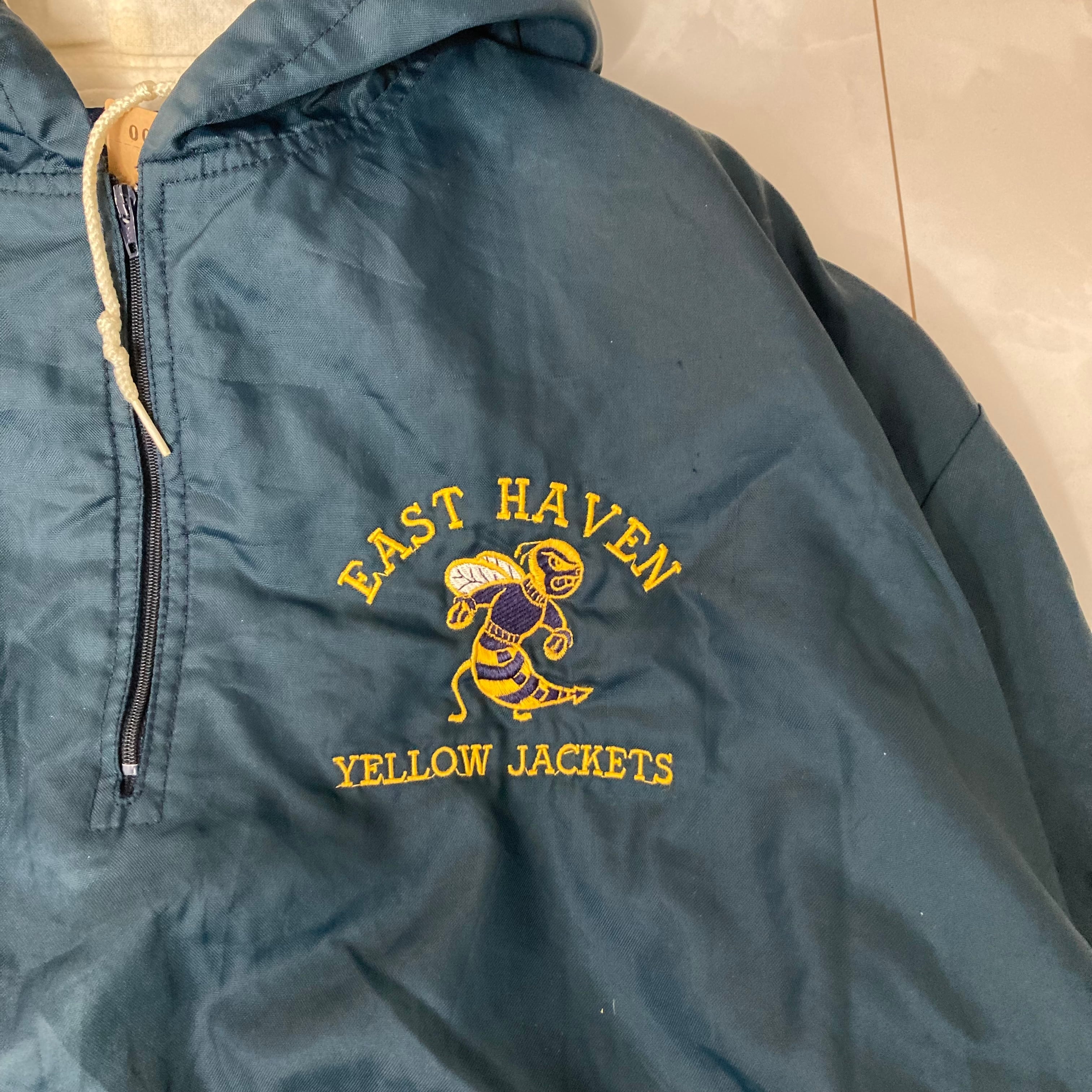 Made in USA】Holloway ナイロンスタジャン ハーフジップパーカー 2XL 