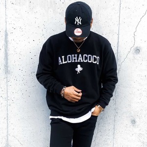 UNISEX 2020刺繍トレーナー【BLACK】