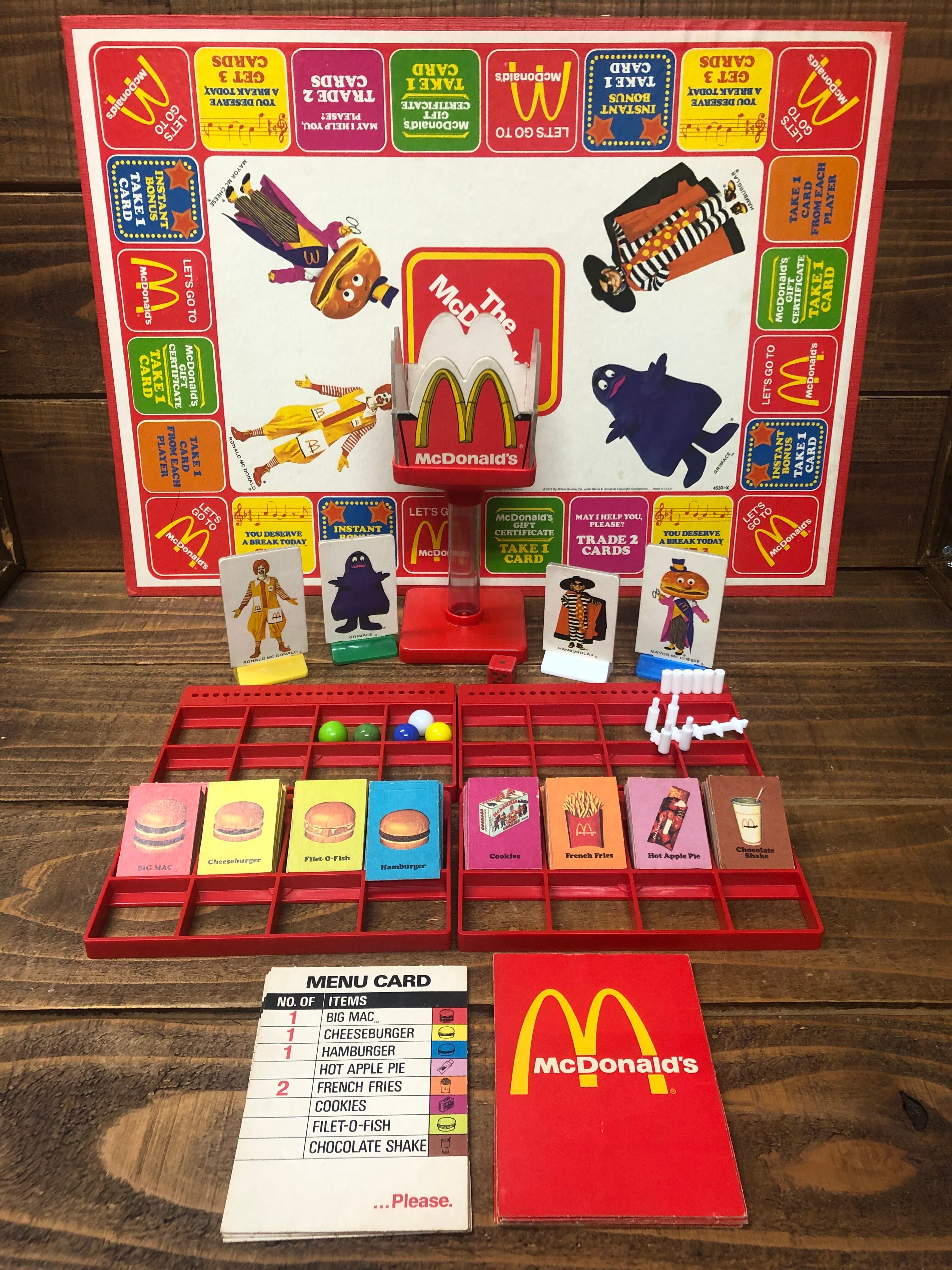 McDonald's Vintage Board Game Box/マクドナルド ボードゲーム Milton
