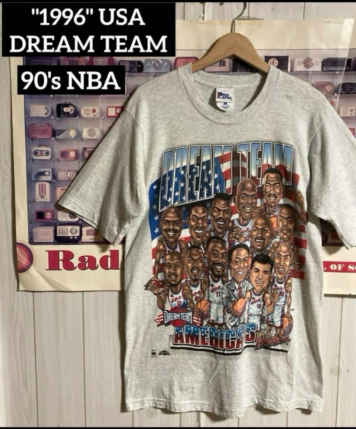 90s USA PRO PLAYER NBA Dream Team USAドリームチームカリカチュア 