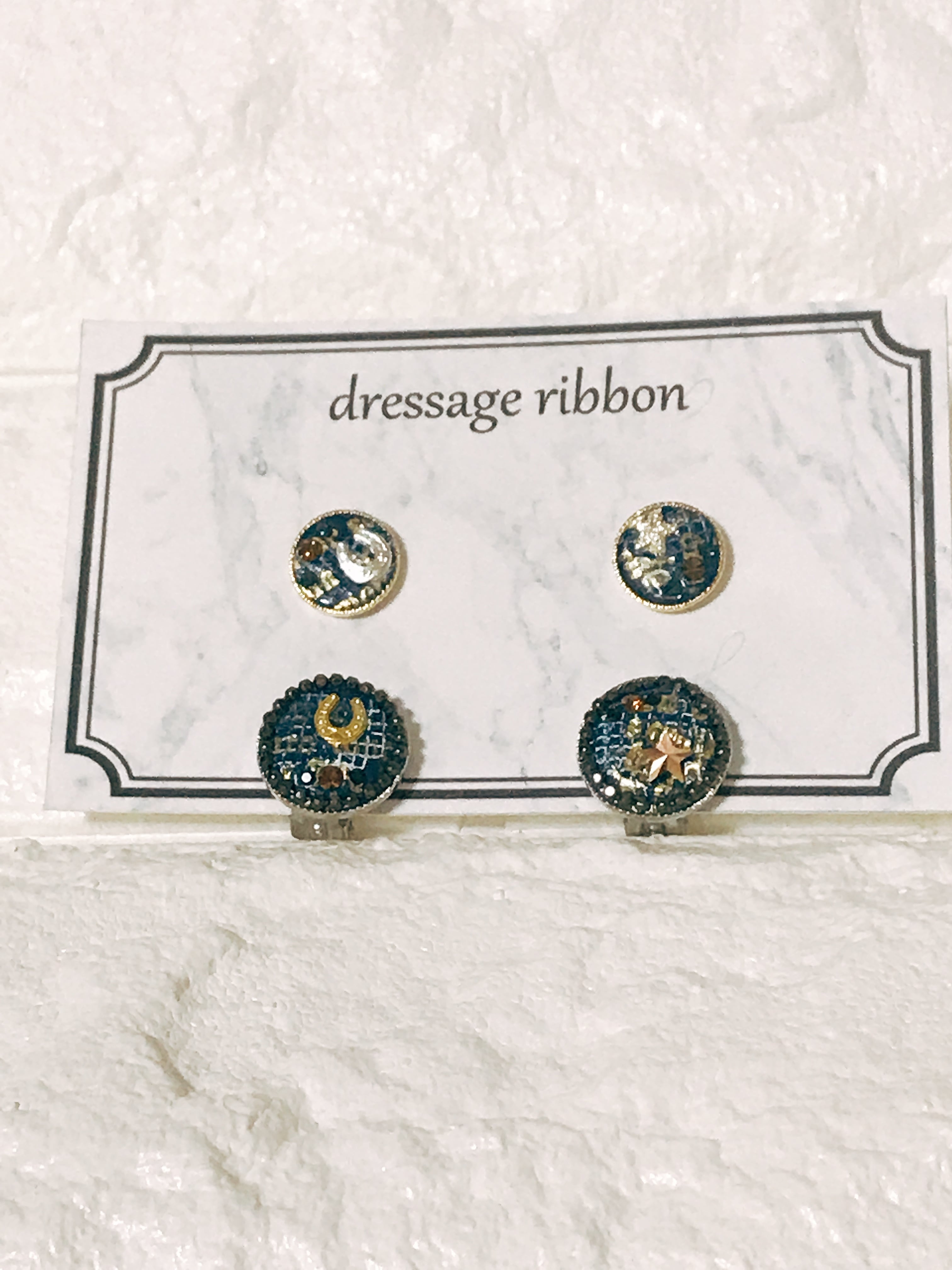 リリック柄デニムシリーズ ピアス