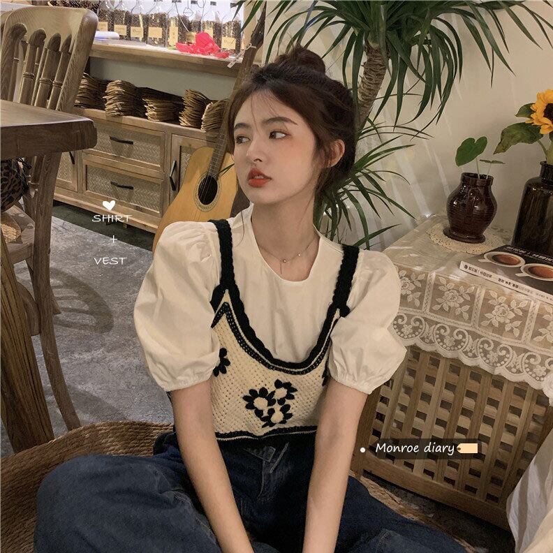 サマーシャツ ストリート 大人ガーリー スウィート キュート カジュアル 夏物 モンロー29053147655