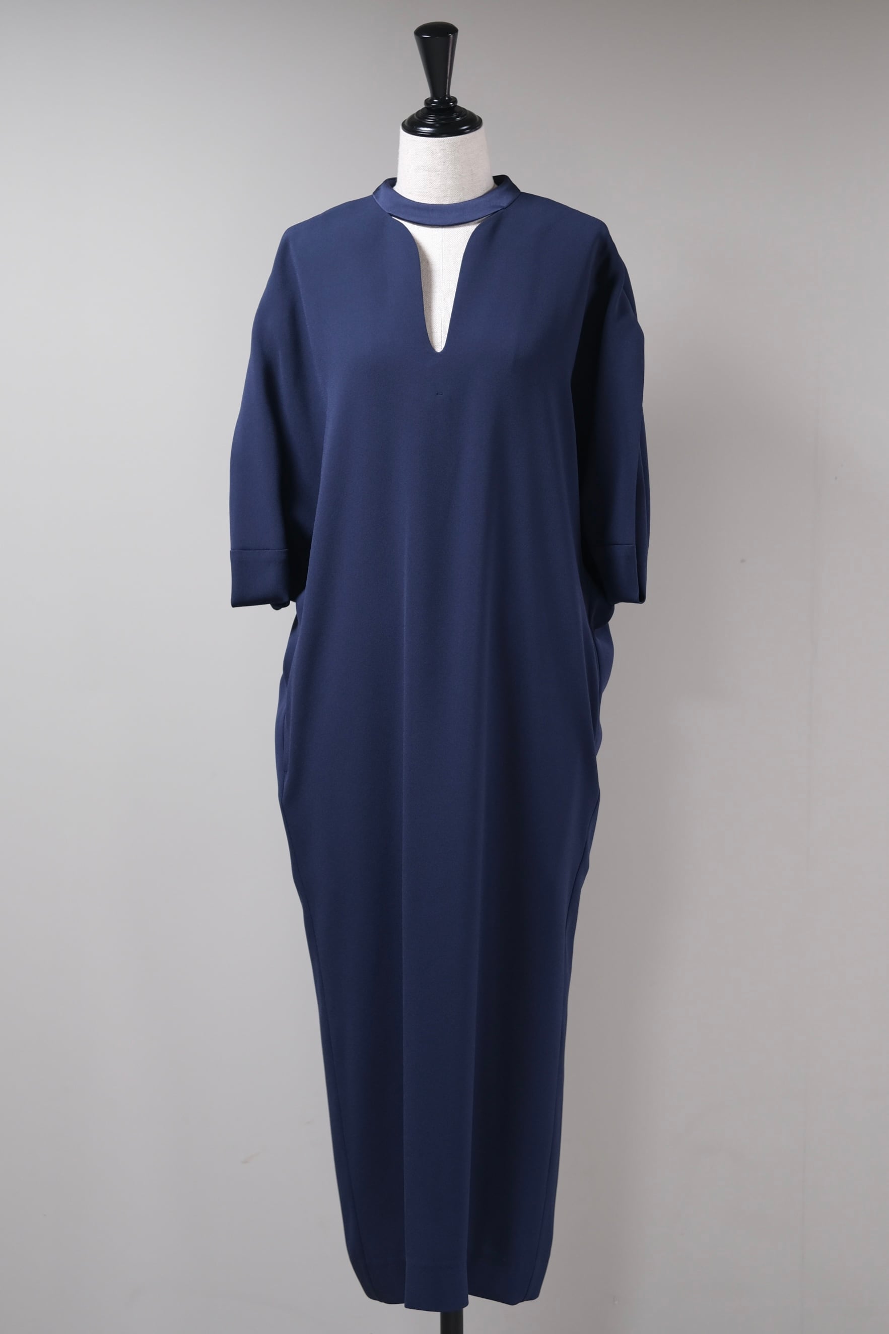 Mame Kurogouchi】Back Satin Crepe Georgette Emboridered Lace Mame Kurogouchi】Back Satin Crepe Georgette Emboridered Lace