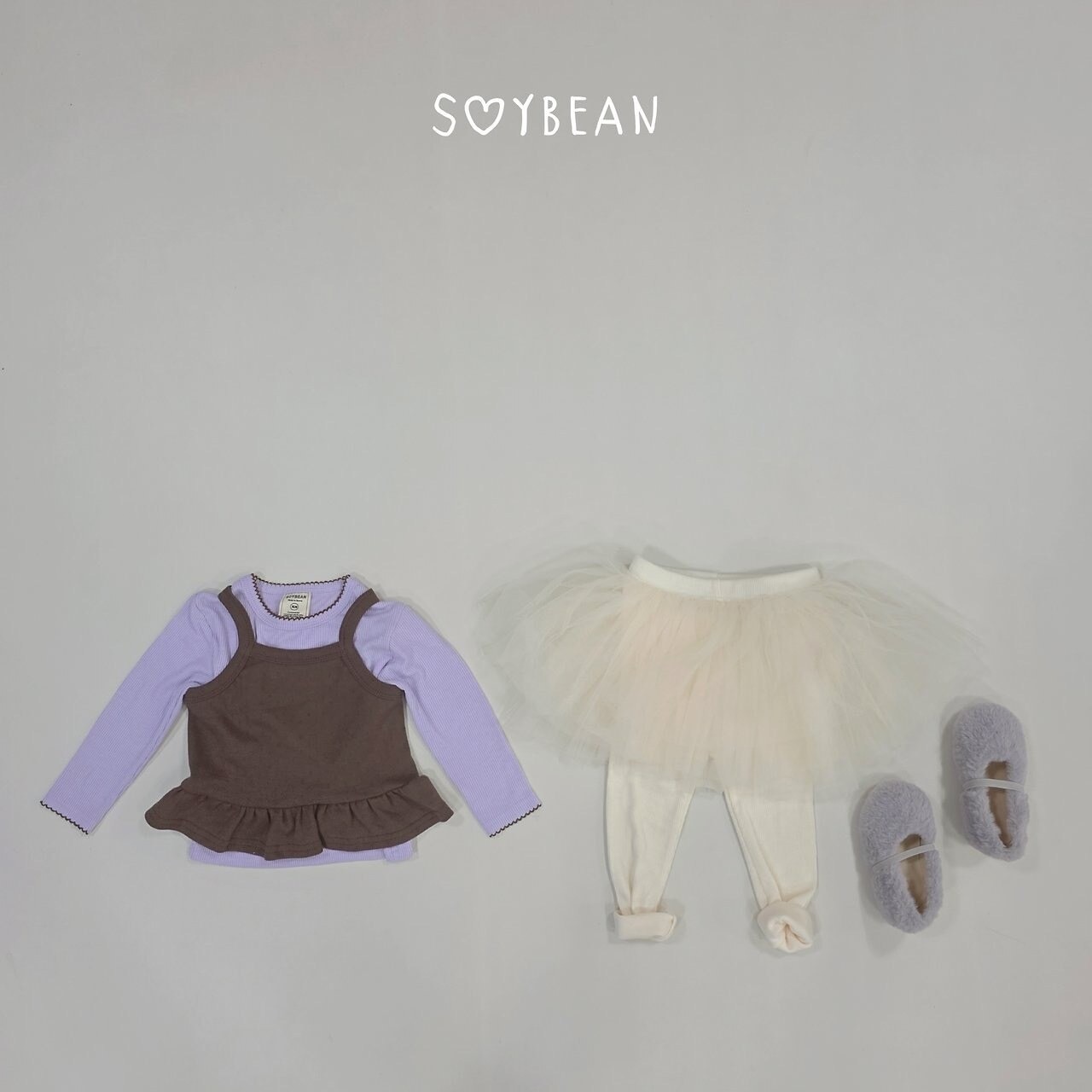 韓国子供服 / 26Autumn / soybean / レイヤード キャミソール / キッズ服 / 秋服 *XS~XL*