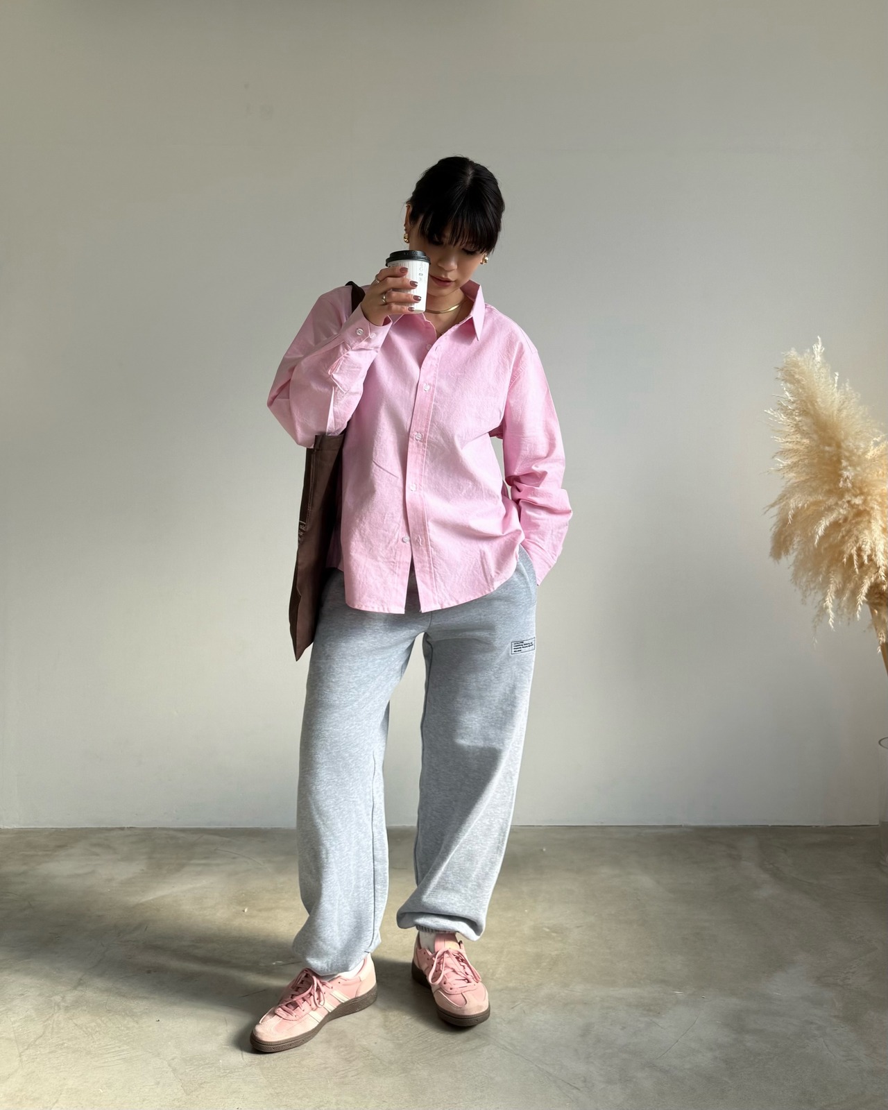 calm relaxed cotton shirt <2color>