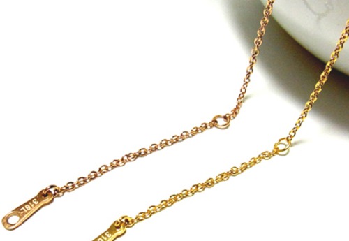 ステンレスチェーン　あずきチェーン　激細チェーン