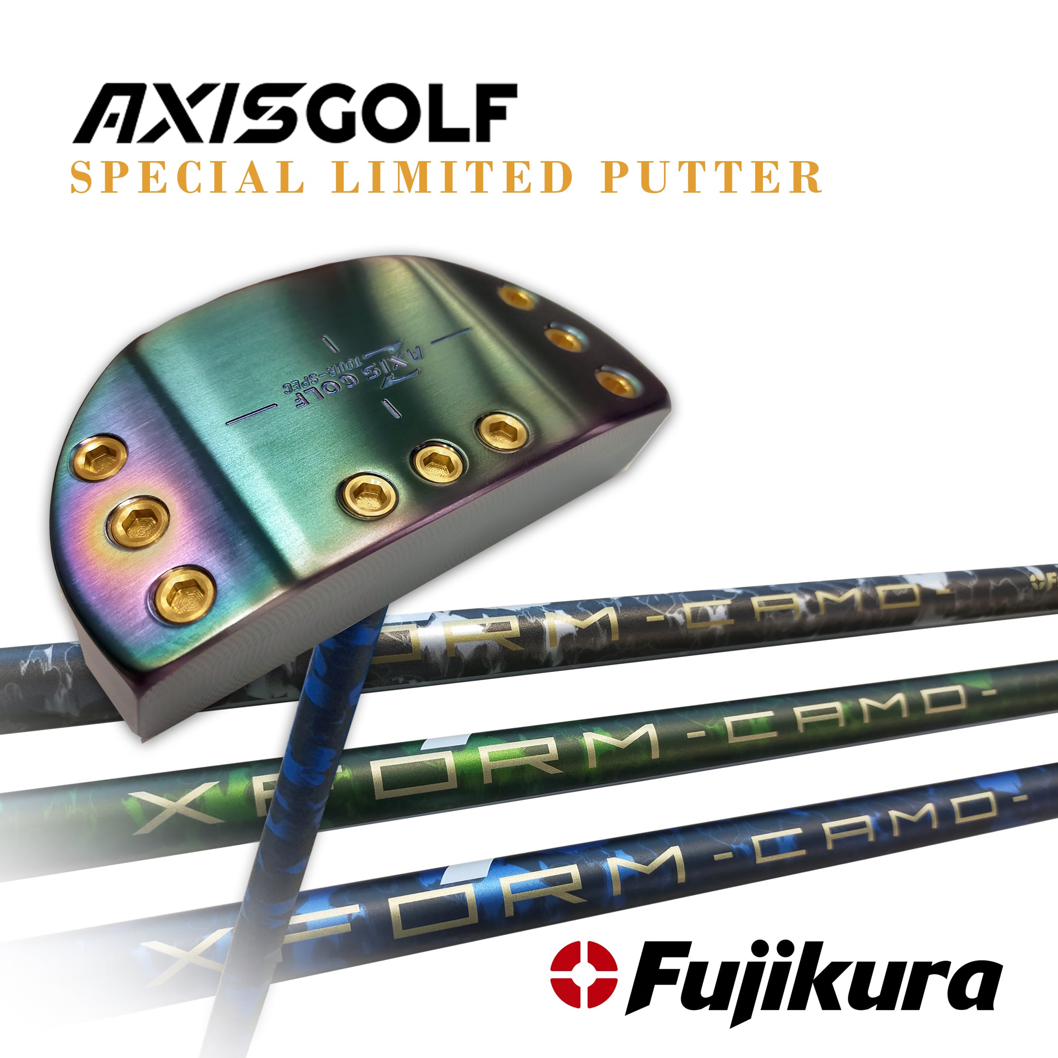 海外販売× (ヘッド単体価格/装着ご希望のシャフト・グリップをご選択ください） axis golf PM-01マレットパター アクシスゴルフ 