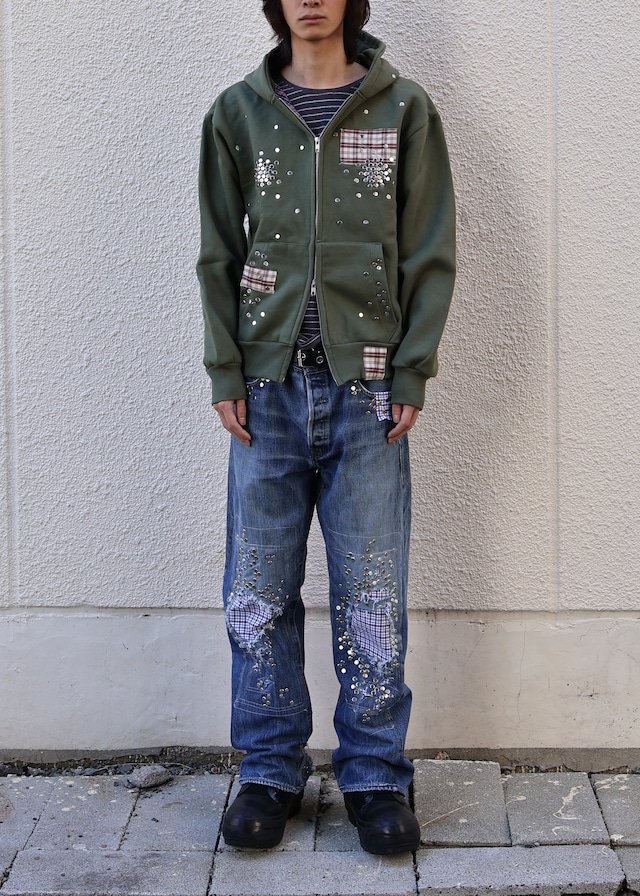 【Hannah Creak/26aw】Studded Jeans Blue