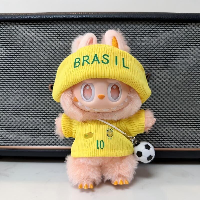 Labubu 1-3世代対応 サッカー スポーツ #10 トップス+パンツ+帽子+靴+