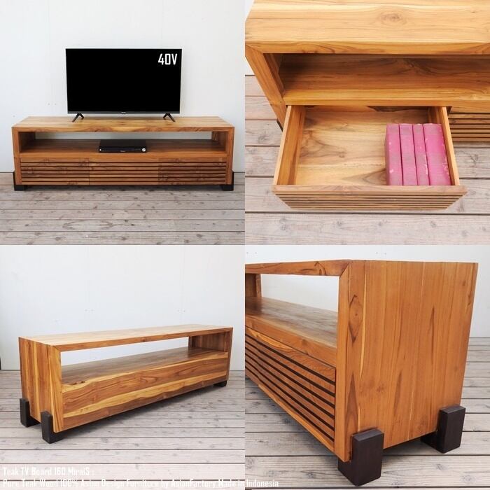 チーク無垢材 テレビ台 160cm ミライS テレビボード テレビラック