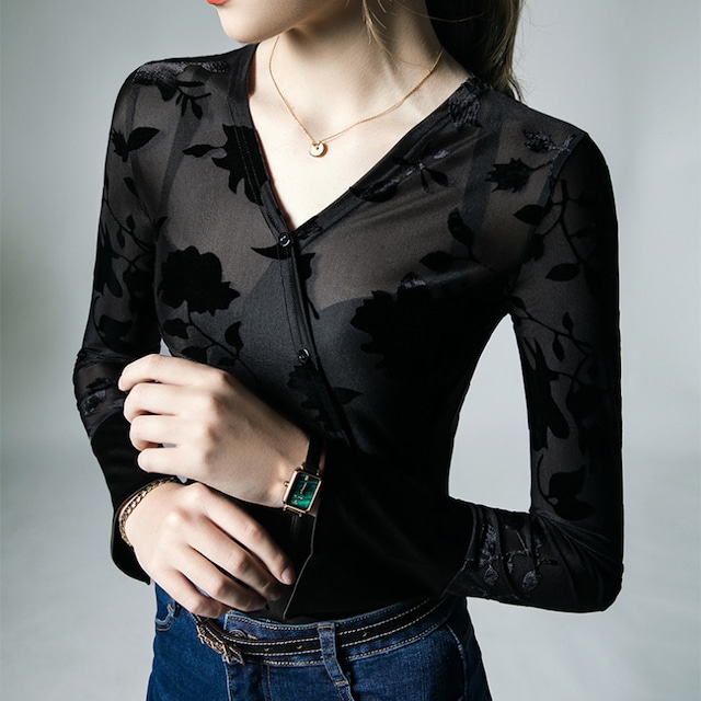 ベルノワール シアーラップトップス ds1228