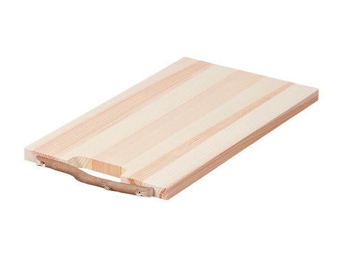 木製まな板　「四万十ヒノキ 枝の手付まな板 薄型　長さ35×幅20cm（厚み1.5cm)」