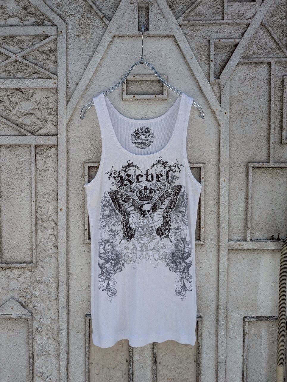 "Y2K" skull design sleeveless