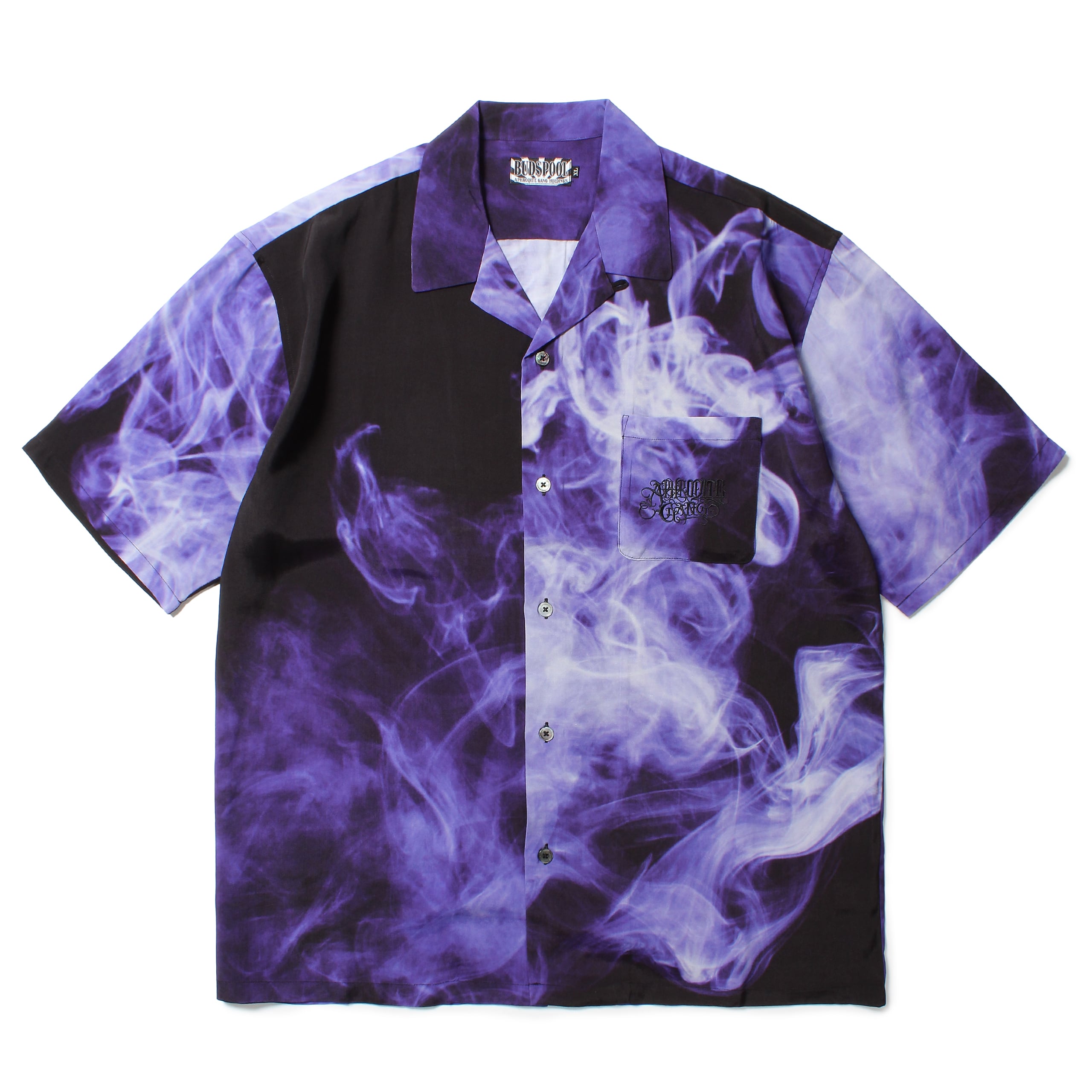 トップス BUDSPOOL SMOKEPATTERN S/S HAWAIIAN SHIRT budspool SMOKE PATTERN HAWAIIAN SHIRT舐達麻