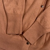 カシミヤ100% UNIQLO ユニクロ Vネック ニット カーディガン L /キャメル系 オレンジ系 レディース