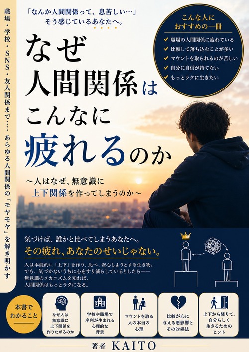 『なぜ人間関係はこんなに疲れるのか』  〜人はなぜ、無意識に上下関係を作ってしまうのか〜
