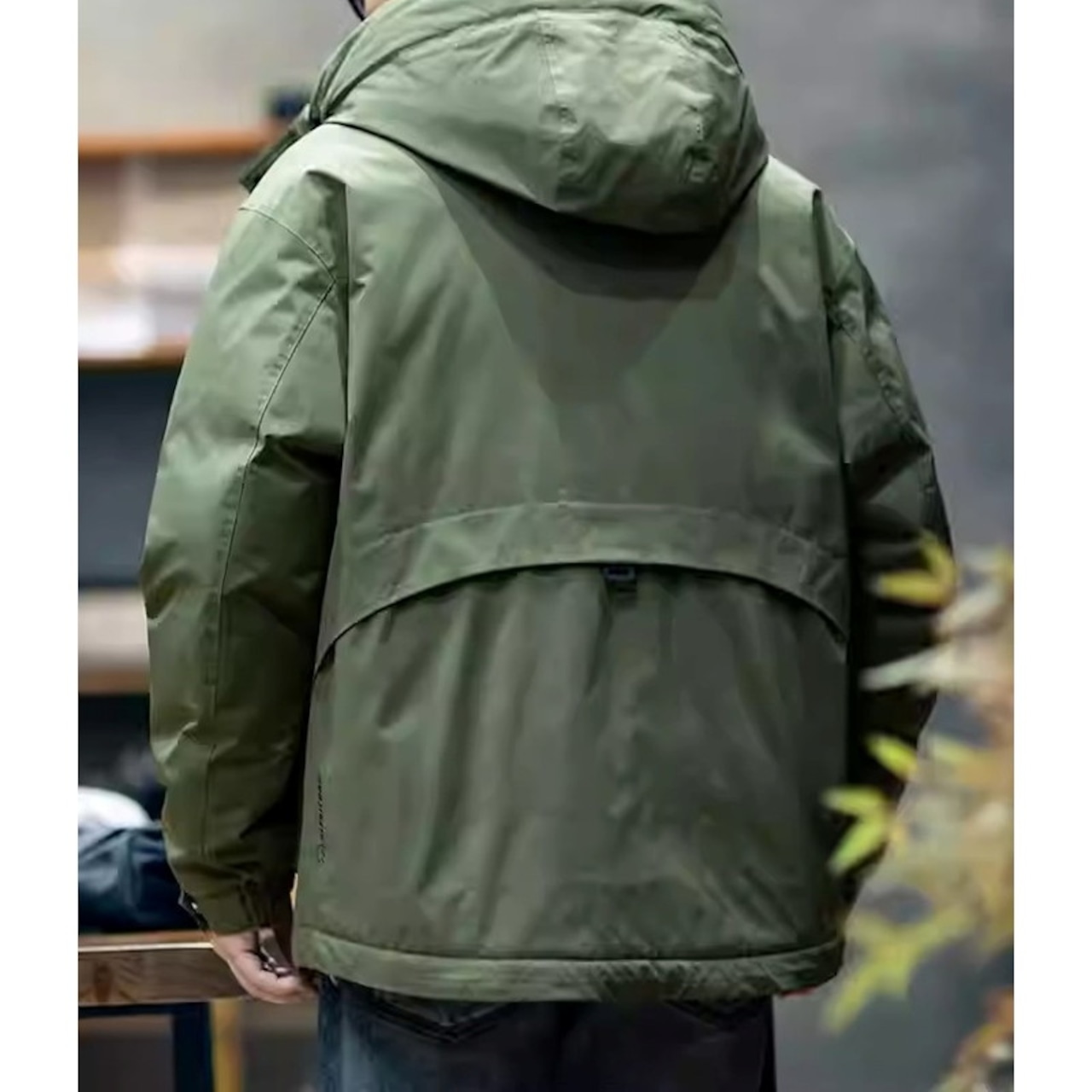 Hooded Zip-Up Hip-Length Padded Jacket ◇3color H0942