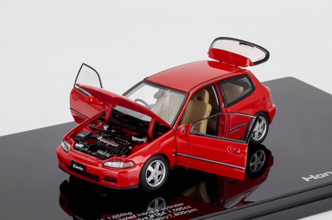 ミニカー 1/43 ホンダ シビック LCD-MODEL 1/43 HONDA CIVIC SIR II