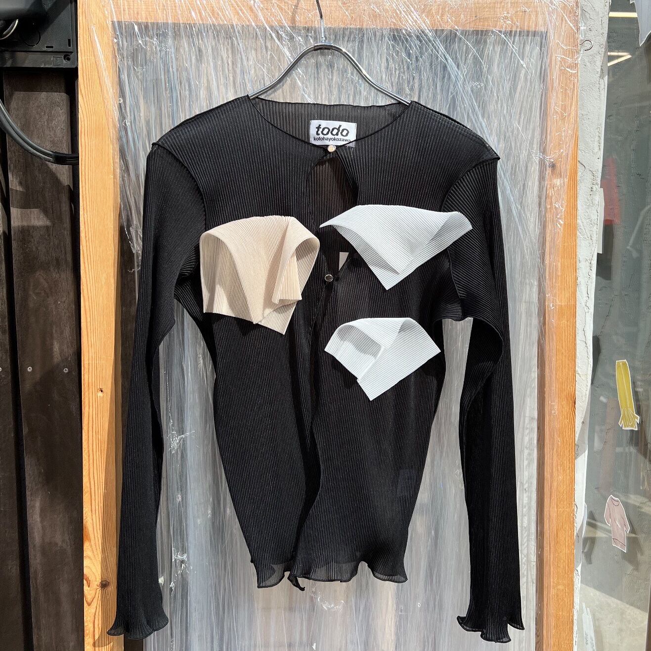 カーディガン kotohayokozawa CARDIGAN TD22S-CR kotohayokozawa CARDIGAN(BLACK) TD22S-CR | IAAAM ONLINE STORE