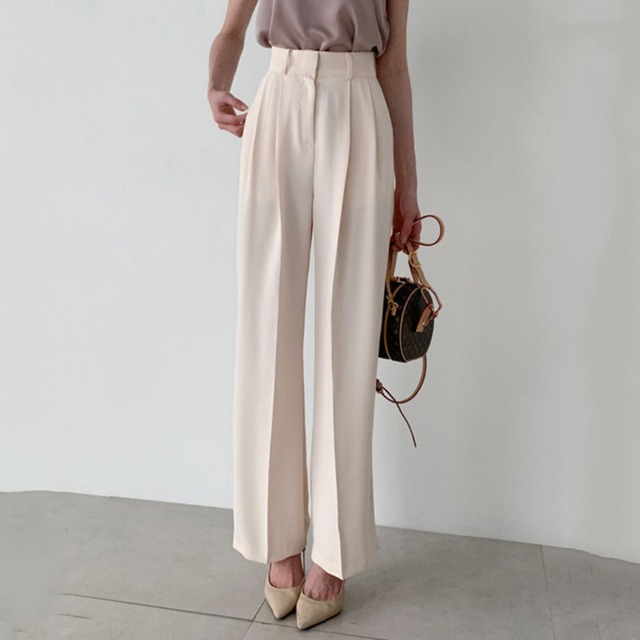 ドレープ ストレート パンツ 3412467