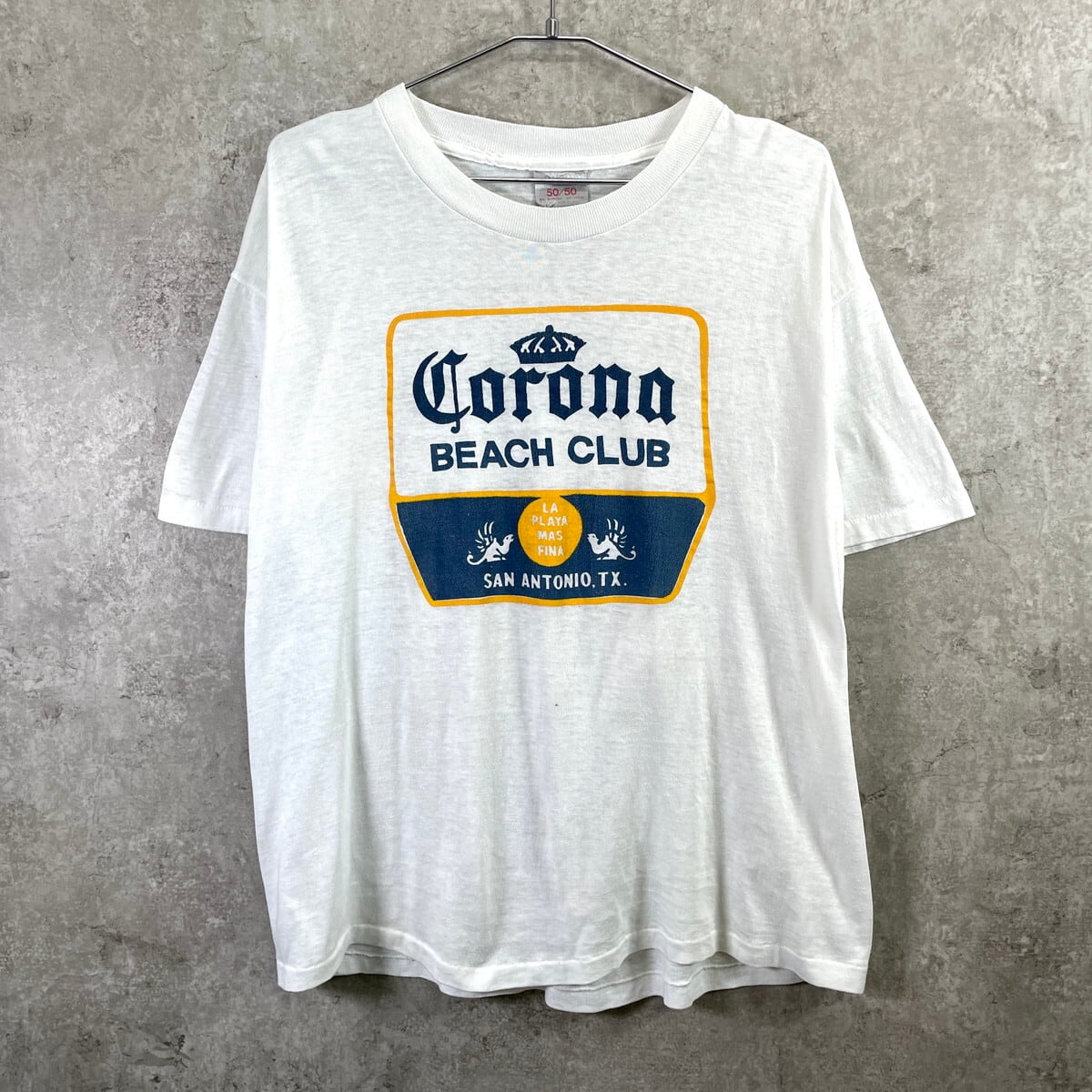 80~90年代 USA製 Corona コロナビール 企業ロゴプリントTシャツ メンズ