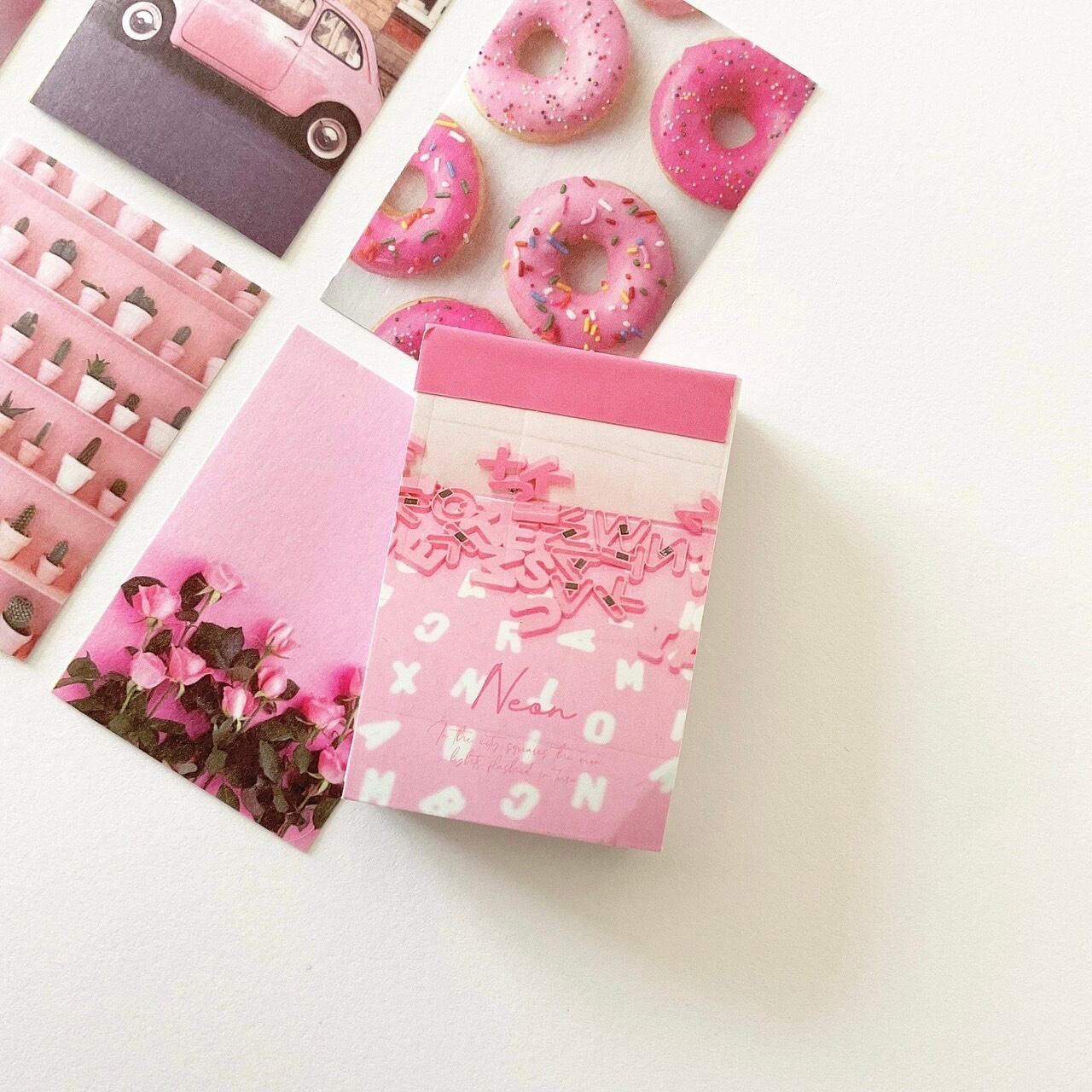 ミニシールbook pink