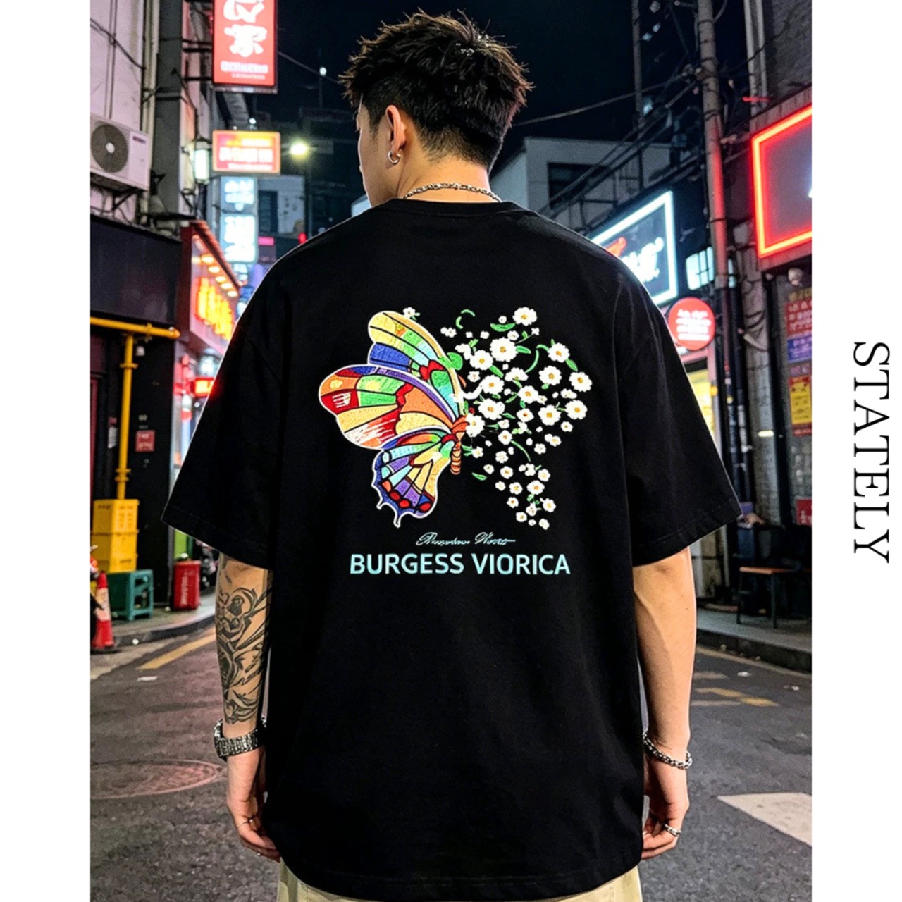 Butterfly Bloom Tee/3color_T308・画像3
