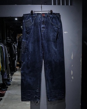 【add (C) vintage】“MARITHÉ FRANÇOIS GIRBAUD” Braided Design Vintage Denim Pants