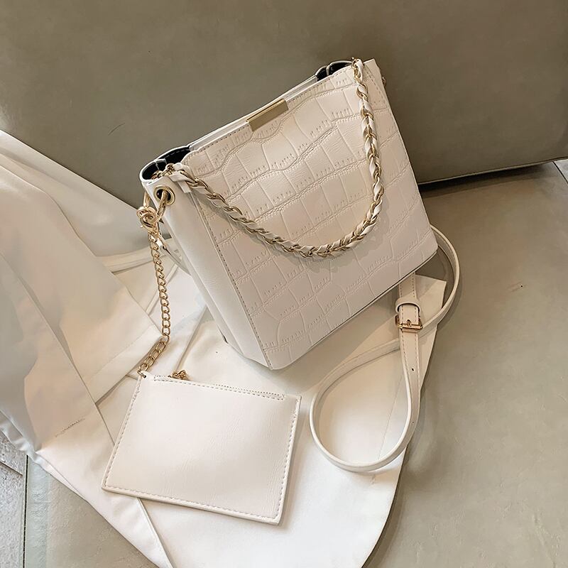 スモールバッグ2020人気トレンディバージョンワイルドチェーンワンショルダーメッセンジャーバッグテクスチャバケットバッグ Tiancai_Wing_Bag7998716