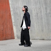Leh(レー)GANKO別注×damage waffle L/S sweater コーディネート